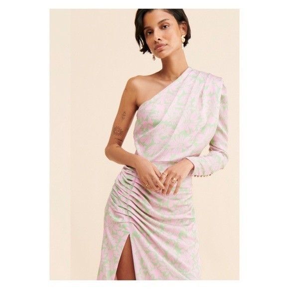 Free People Azulu Sunny Satin Gown Small NWT - Picture 2 of 9